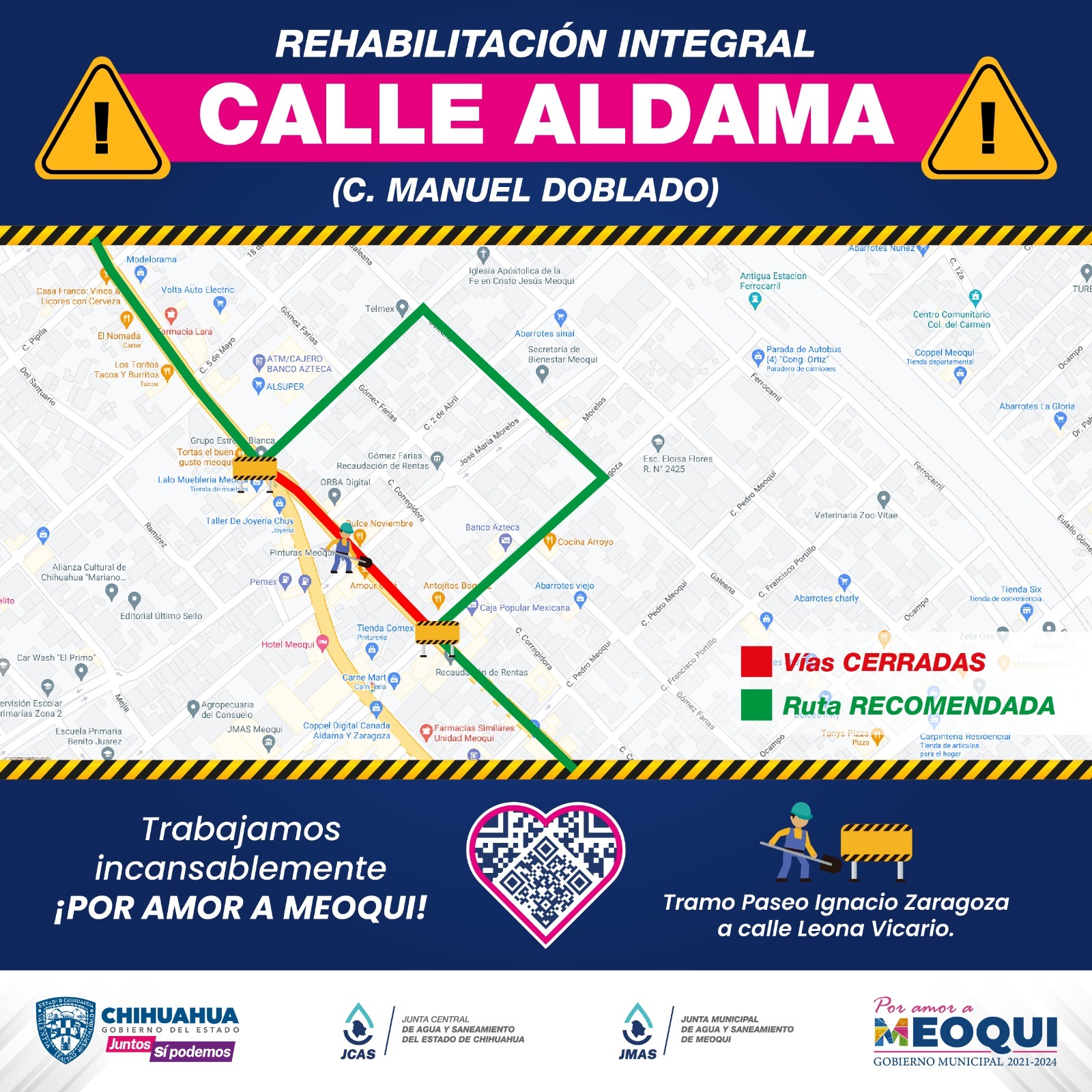 Habilitan Rutas Alternas En Meoqui Por Demolici N En Calle Doblado En