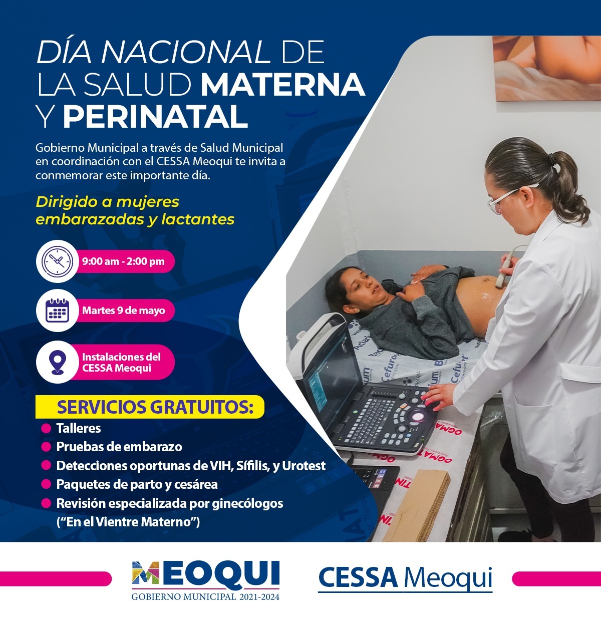 INVITAN ESTE MARTES EN MEOQUI A LA FERIA DE SALUD MATERNA Y PERINATAL