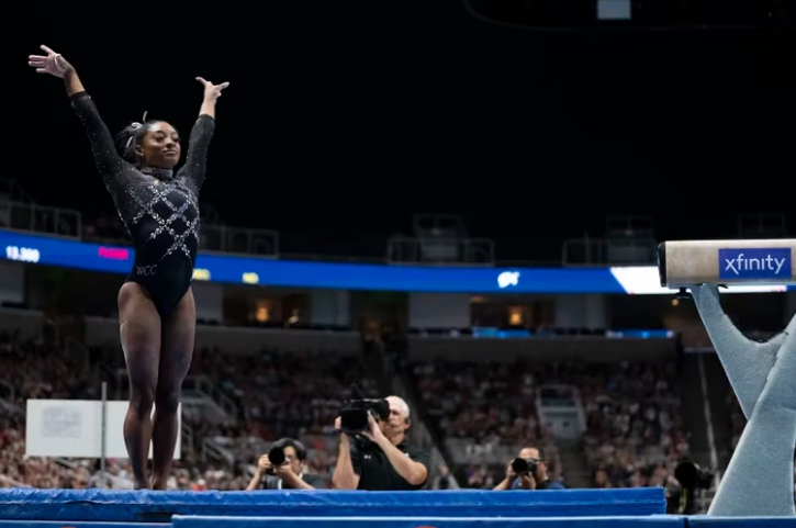 Simone Biles Se Consagr Campeona Nacional Y Bati Un Hist Rico R Cord